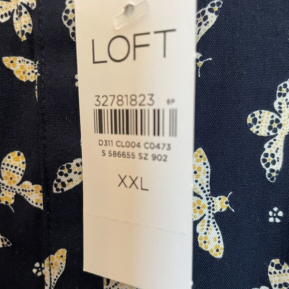 Loft Bee Ruffle Top Blouse - Picture 9 of 10